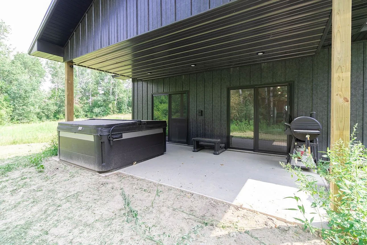 Barndominium House back Patio