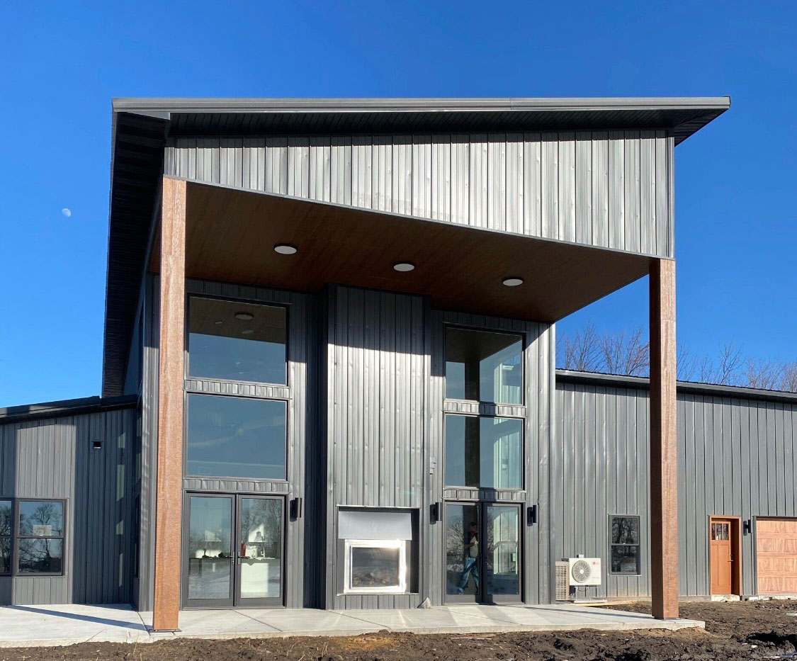 Modern Barndominium Patio